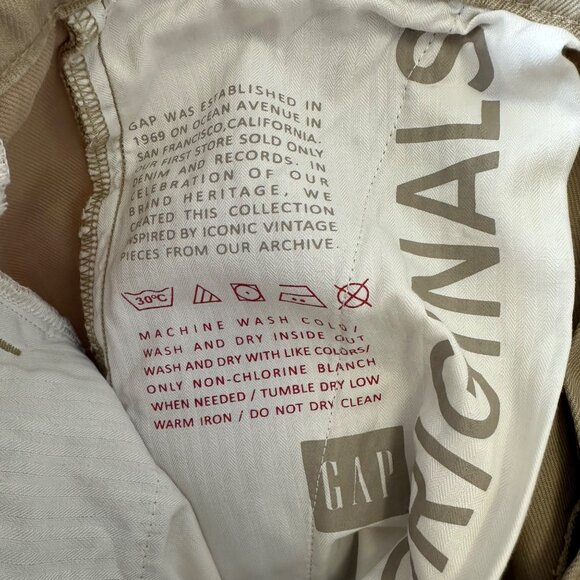 Gap Womens Pleated Iconic Wide Leg Khaki Cropped Pant Size 10P NWT Preppy Safari - Picture 11 of 14